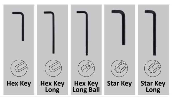 hex keys